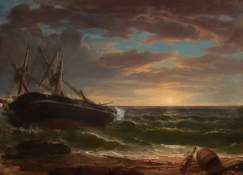 O navio encalhado