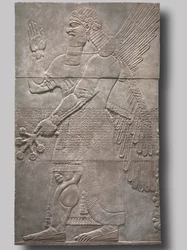 Espírito protetor de saudação, 883-859 aC