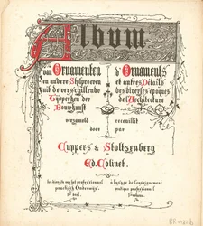 Álbum de ornamentos e outros testes de estilo dos diferentes períodos da arquitetura