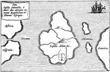 Mapa da Atlântida, de 