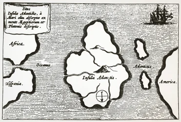 Mapa da Atlântida, de 