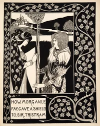 Como Morgan Le Fay deu um escudo a Sir Tristram
