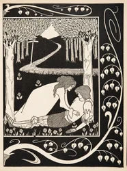 Como Sir Launcelot foi conhecido por Dame Elaine, 1894 (gravura)