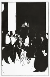 Acompanhante de Lady Gold, ilustração de "The Yellow Book", 1894