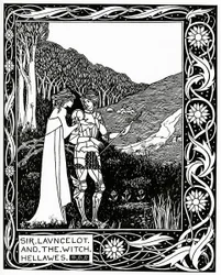 Sir Lancelote e a bruxa Hellawes 1870