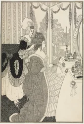 The Toilet, de The Rape of the Lock de Alexander Pope, c.1895-96 (caneta e tinta)