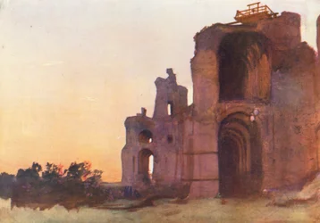 Roma: Palácio de Septimius Severus (litografia a cores)