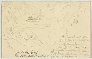 O Jolting Cab, cartão postal para Wassily Kandinsky em Odessa