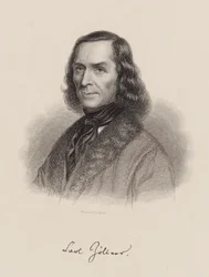 Retrato do compositor Carl Friedrich Zöllner 1800-1860, c. 1850.