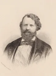 Retrato do violinista e compositor Joseph Joachim 1831-1907.