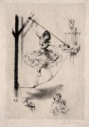 Dançarina de corda bamba