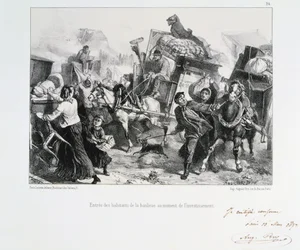 Moradores dos subúrbios que chegam a Paris antes dos prussianos cercarem a cidade, 1870 1872