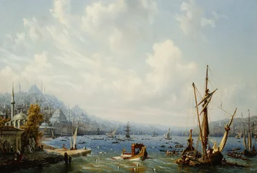 Barcos no Bósforo, fora de Constantinopla, 1846