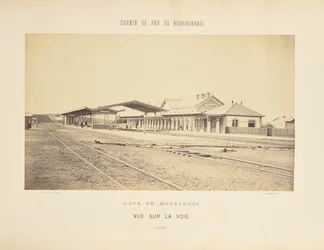 Estação de Montargis, vista da via
