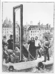 Ilustração de &39;Le Chiffonnier de Paris&39; (1847) por Felix Pyat (1810-89) final do século XIX