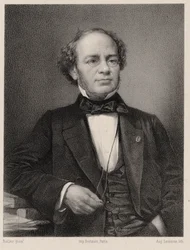 Retrato do compositor Jacques Fromental Halévy 1799-1862.