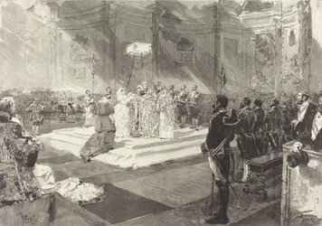 Batismo real na Corte da Espanha, 1882.