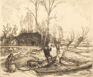 No pântano inundado - O pastor Au marais inonde - Le berger, 1911.