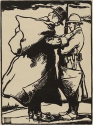 Joffre, Père du Soldat (xilogravura em papel de amora japonesa)