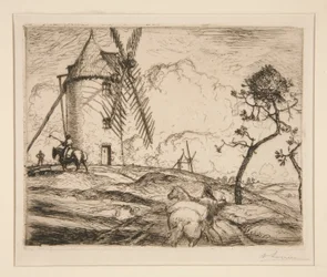 Chegada ao moinho (Saint-Jean-de-Monts)