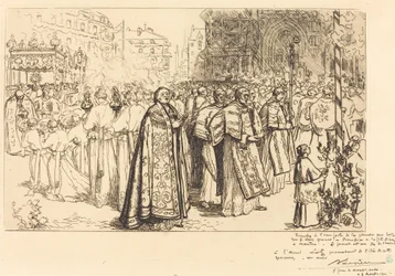Retorno da Procissão à Catedral de Nante (Rentree de la Procession a la Cathedral de Nantes)