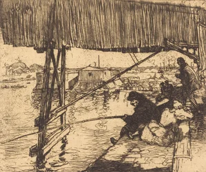 Sob a ponte de Bercy Sous le bridge de Bercy, 1894.