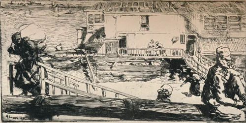 Barco de lavagem, 1915