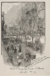 Os Boulevards, perto de Porte St. Denis