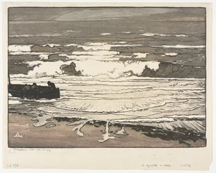 As ondas quebrando, maré de setembro de 1901