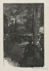 Boulevard Montmartre, Noite