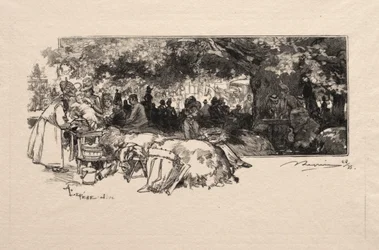 Cantine de la Mere Pichard, 1888.