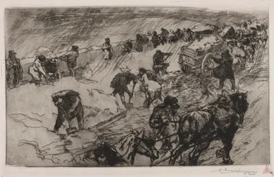 Luta contra a neve, Quai aux Fleurs, 1890.
