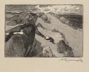 Floresta de Fontainebleau: Arbonne, The Gros Sablon A floresta de Fontainebleau ..., 1890.
