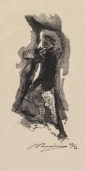 Floresta de Fontainebleau: Passagem das Sete Cavernas La Forêt de Fontainebleau ..., 1890.