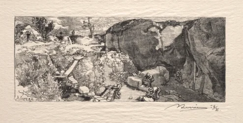A pedreira do arenito, 1890.