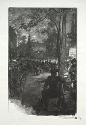 Boulevard Montmartre, Noite