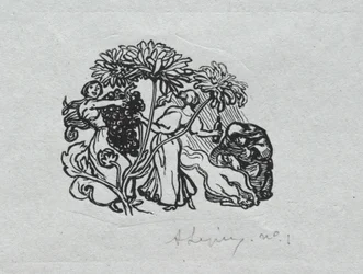 Almanaque de Paris, 1897: vinheta final, outono, 1897.