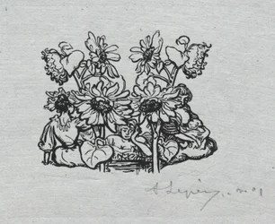 Almanaque de Paris, 1897: vinheta final, verão, 1897.