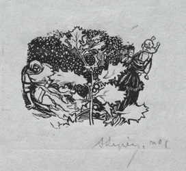 Paris Almanac, 1897: Tail-piece, Inverno