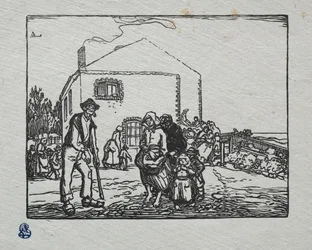 Os mendigos na última casa, 1905.