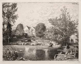 A passarela velha, 1915.