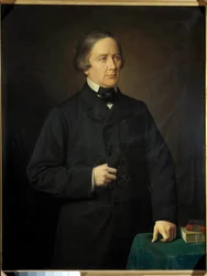 Retrato de Charles Forbes, Conde de Montalembert (1810-1870) jornalista e político Pintura de Auguste Pichon (1805-1900). 1879.