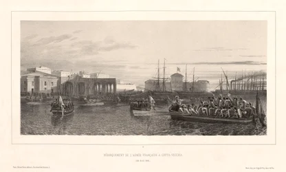 Desembarque do exército francês em Civita-Vecchia, 25 de abril de 1849