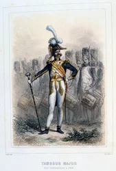 Tambor Major dos Granadeiros-à-Pied, 1859.