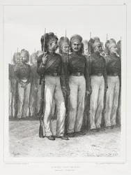 Infantaria turca, caçadores, 1837.