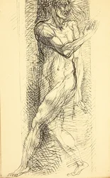 Ilustração para Les Fleurs du Mal As Flores do Mal de Charles Baudelaire, 1887-1888.