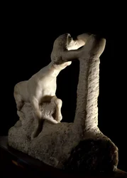 La centauresse Escultura em mármore de Auguste Rodin (1840-1917) Paris do século XX, Musee Rodin.