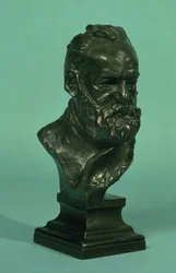 Cabeça de retrato de Victor Hugo (1802-85) (bronze)