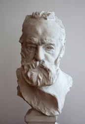Retrato em busto de Victor Hugo (1802-1885). Estuque de Auguste Rodin (1840-1917)