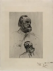 Retrato de Victor Hugo, vista de três quartos